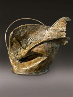 “Clever Clucker" Bronze Chicken Sculpture Edition of 35 14” x 9.5” x 12” 15 lbs